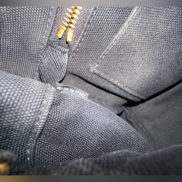 🚨SOLD🚨Prada Canapa Black Mini Canvas Handbag… - Picture 9 of 16